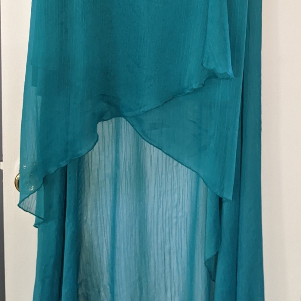 Ya. L strapless high low dress